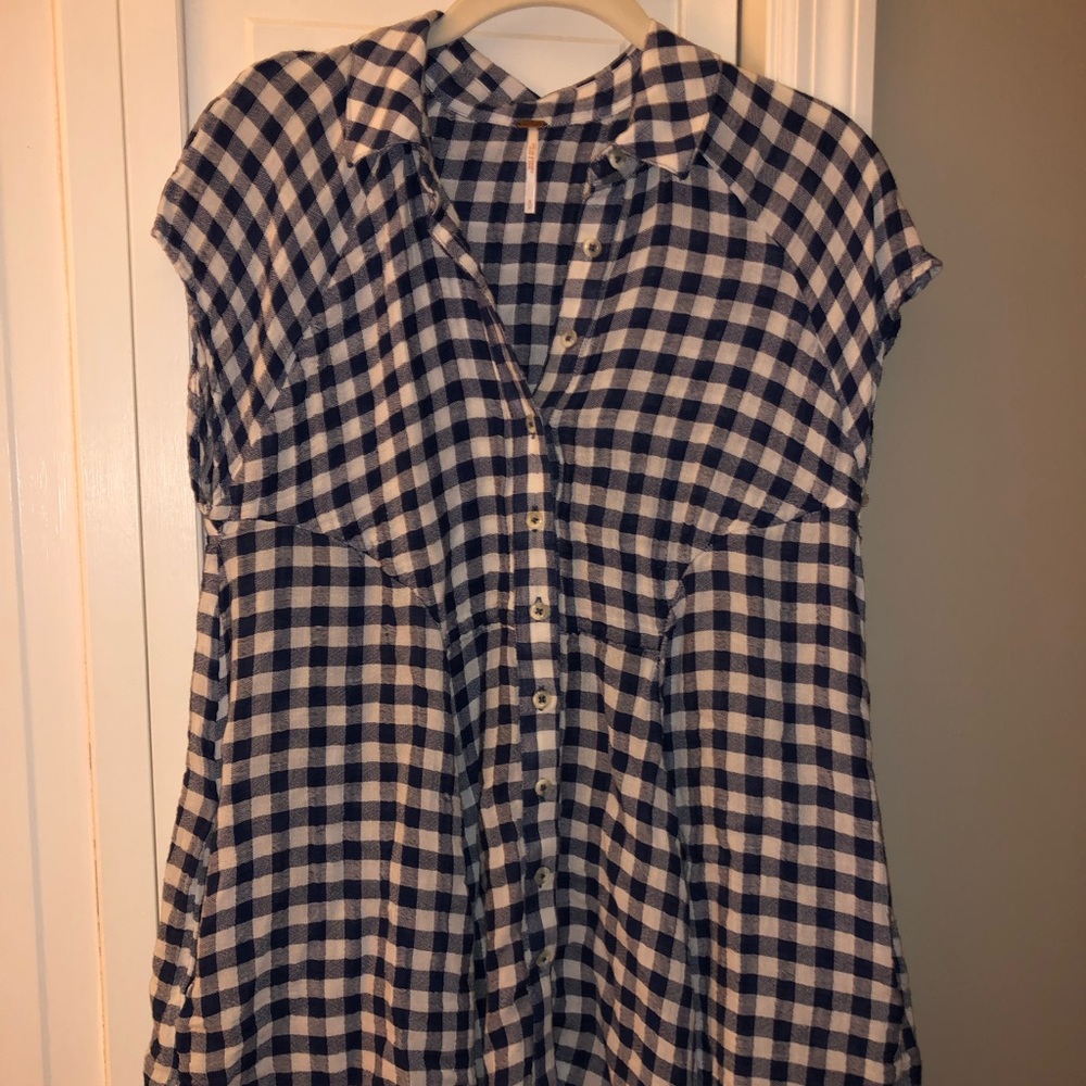 Free People Plaid Tunic